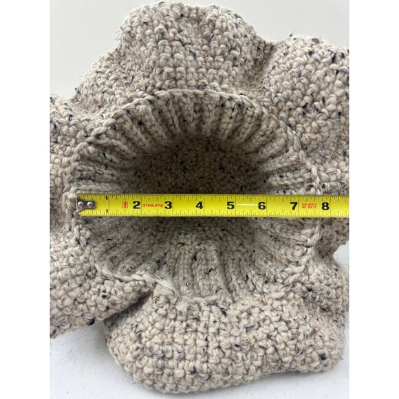 Chunky Bucket Pixie Hat With Wavy Brim Crochet Handmade main image 5